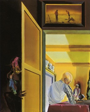  Amor Art - Gala and The Angelus of Millet Before the Imminent Arrival of the Conical Anamorphoses Salvador Dali
